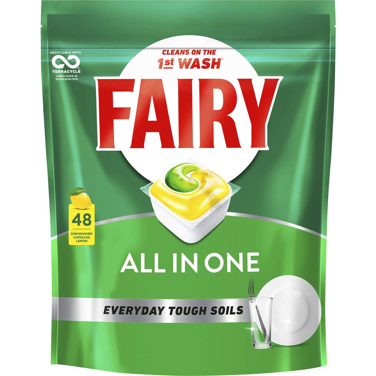 Fairy All In One Dishwashing Tablets 48 pack