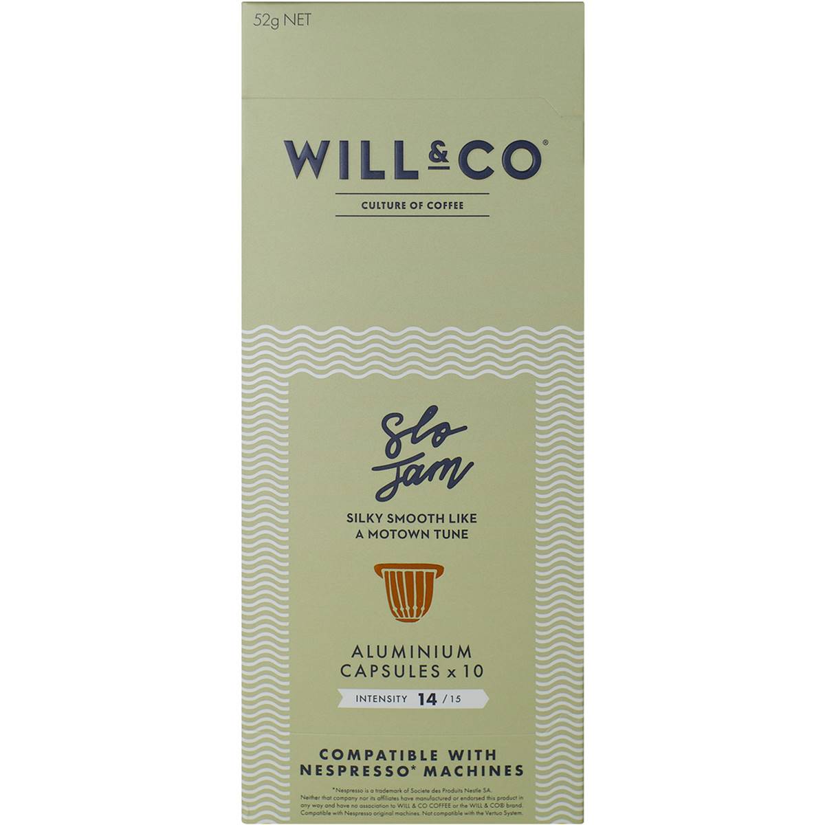 Will & Co Slow Jam Nespresso Compatible Coffee Capsules 10 Pack