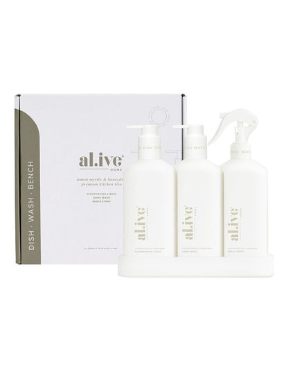 Lemon Myrtle and Honeydew Kitchen Trio Set