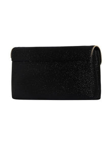 Zip Clutch in Black