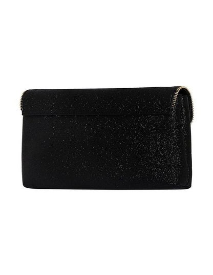 Zip Clutch in Black