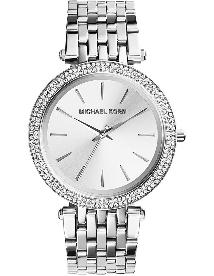 Darci Silver Polished Steel Luxury Watch MK3190
