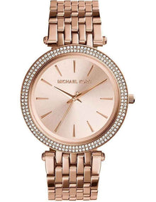Darci Rose Gold Plated Steel Luxury Watch MK3192