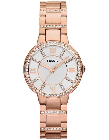 Virginia Rose Gold Stainless Steel Dress Watch ES3284