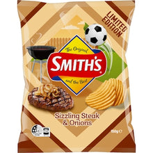 Smith's Crinkle Cut Potato Chips Steak & Onion 150g