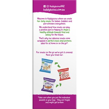 Kiddylicious Wafers Raspberry 4 pack