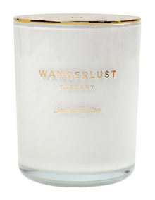 Wanderlust Candle with Lid Tuscany 425g 10x12cm in Assorted