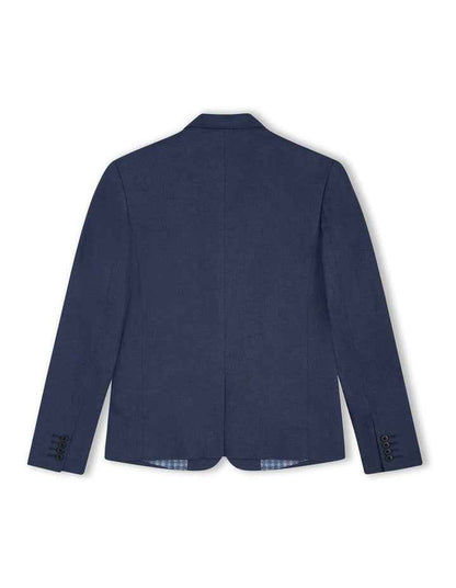 The Palermo Herringbone Blazer (8-14 years) in Dark Navy