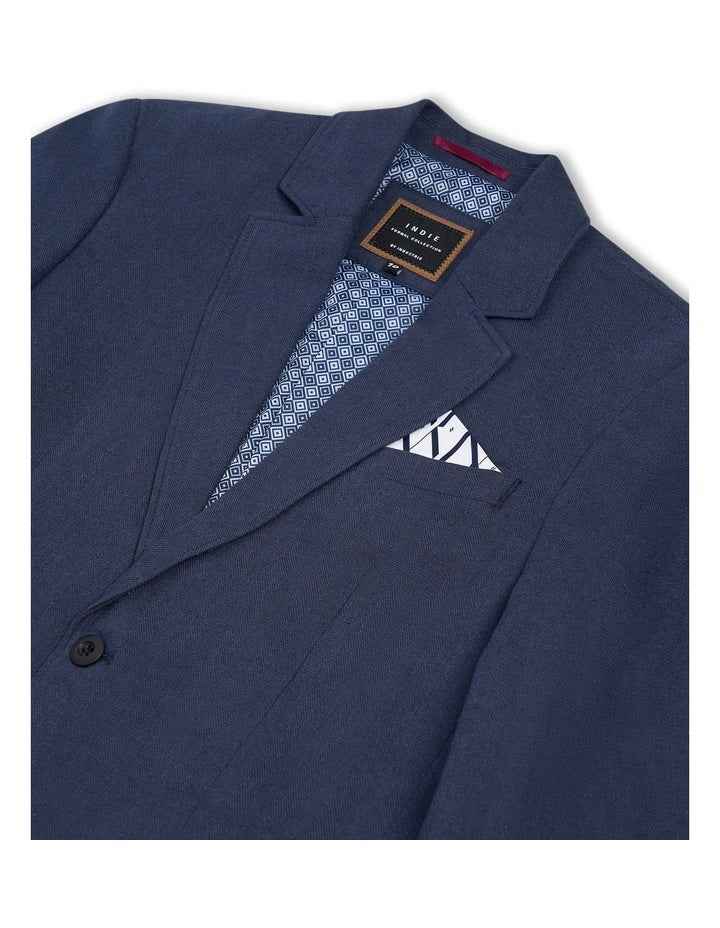 The Palermo Herringbone Blazer (8-14 years) in Dark Navy