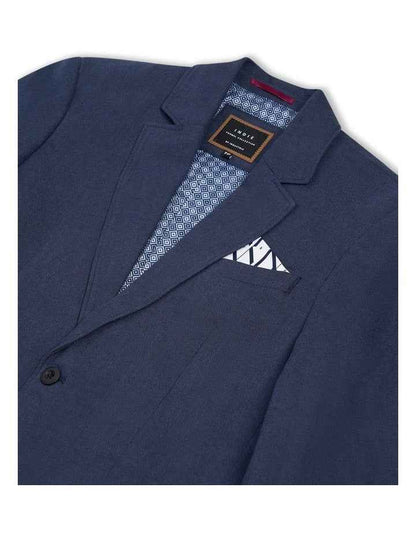 The Palermo Herringbone Blazer (8-14 years) in Dark Navy