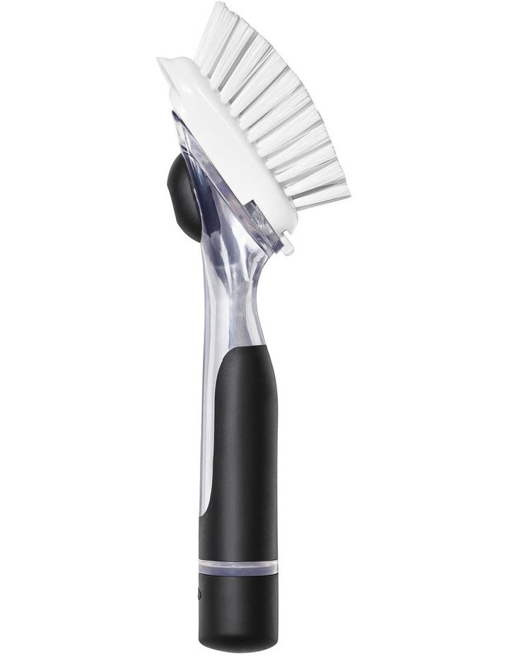 Soap Dispensing Dish Brush in Black