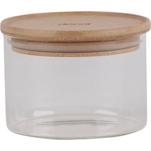 Decor Bamboo & Glass Canisters 420ml Each