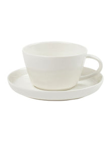 Canteen Teacup & Saucer 280ml/15cm in White