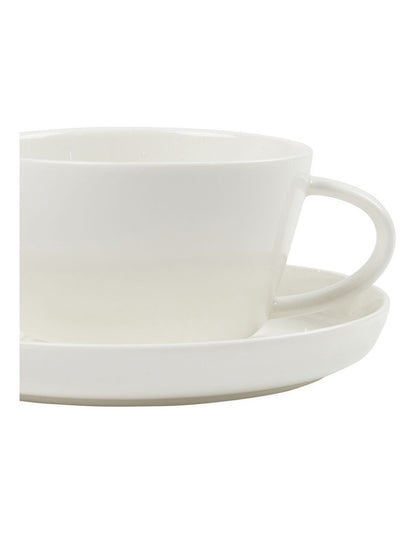 Canteen Teacup & Saucer 280ml/15cm in White