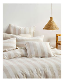 Vintage Stripe Cushion 48x48cm in Natural