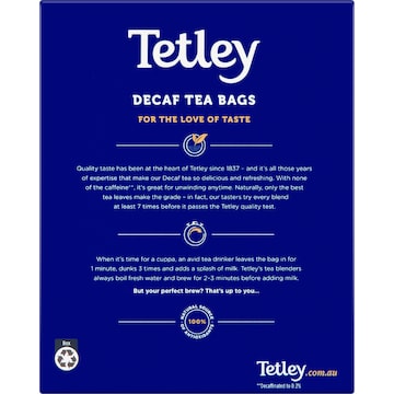 Tetley Decaffeinated Tea Bags 100 pack