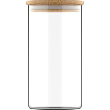 Decor Bamboo & Glass Canisters 1.5L each