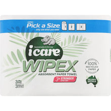 Icare Wipex Absorbent Recycled Pick a Size Paper Towel 3 Pack