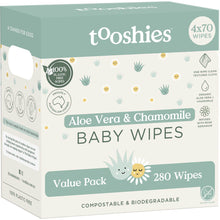 Tooshies ECO Wipes Aloe Vera & Chamomile Baby Wipes 280 pack