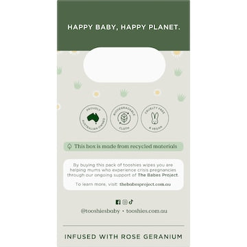 Tooshies Baby Wipes Aloe Vera & Chamomile 280 pack