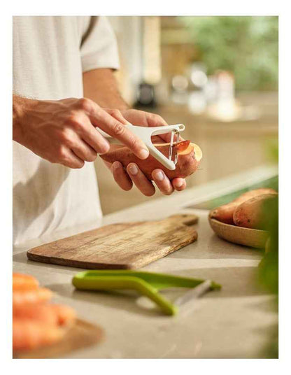 Nest Peel Peelers Set of 2 in Stone/Green