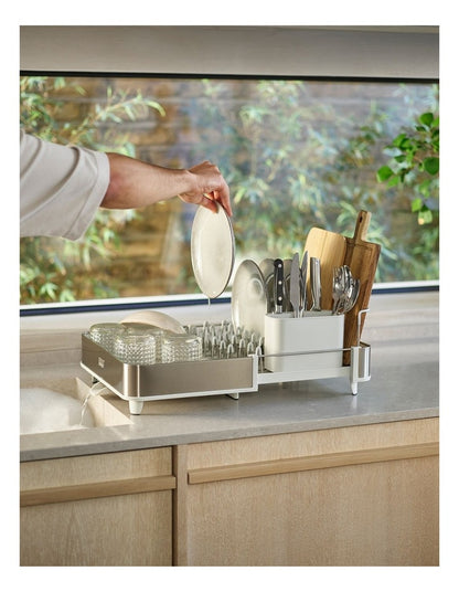 Extend Steel Dish Rack in Light Stone