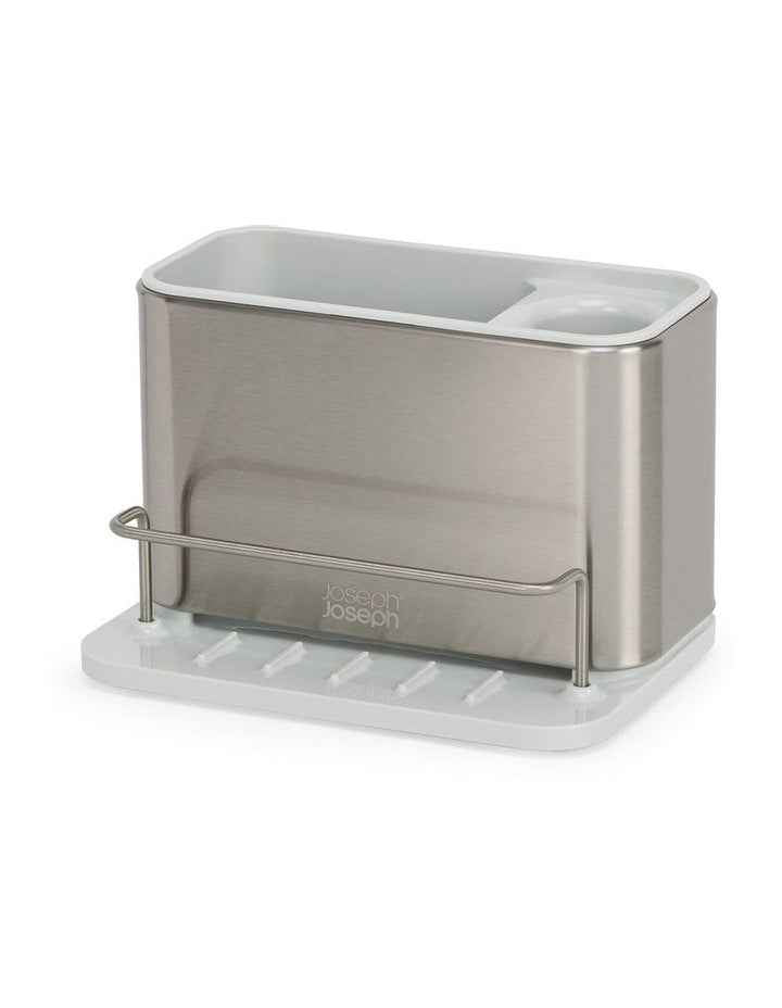 Surface Stainless Steel Sink Tidy in Light Stone