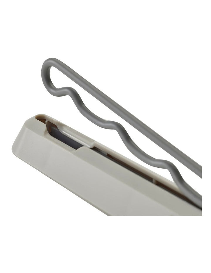 Orderly Retractable Hanging Rail in Ecru