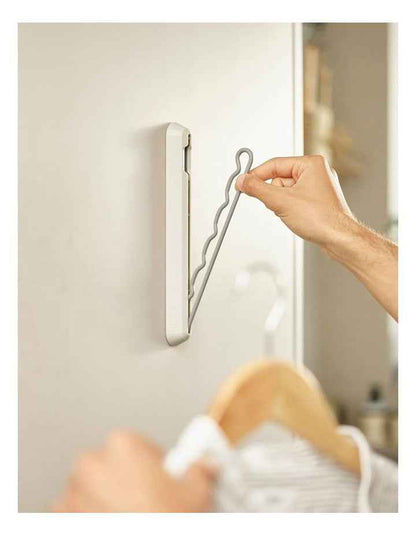 Orderly Retractable Hanging Rail in Ecru