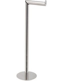 Easy Store Luxe 2 in 1 Toilet Roll Stand in Stainless Steel