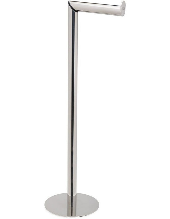 Easy Store Luxe 2 in 1 Toilet Roll Stand in Stainless Steel
