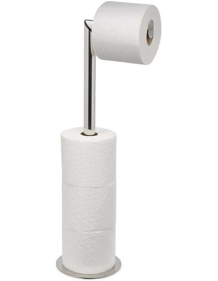 Easy Store Luxe 2 in 1 Toilet Roll Stand in Stainless Steel