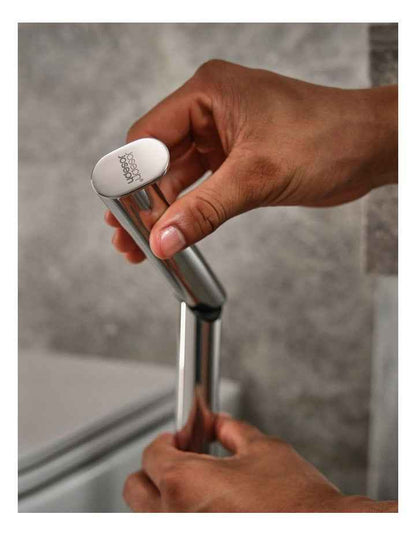 Easy Store Luxe 2 in 1 Toilet Roll Stand in Stainless Steel