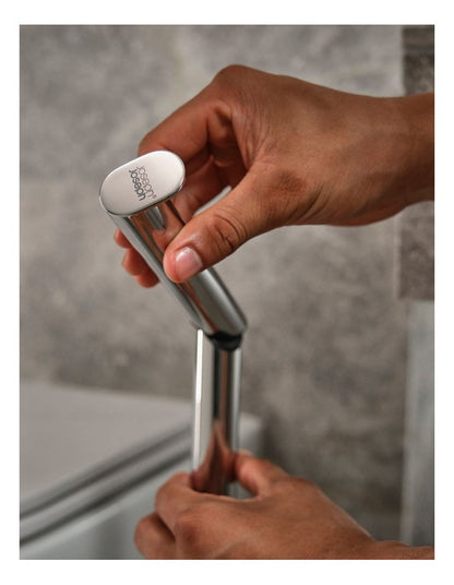 Easy Store Luxe 2 in 1 Toilet Roll Stand in Stainless Steel