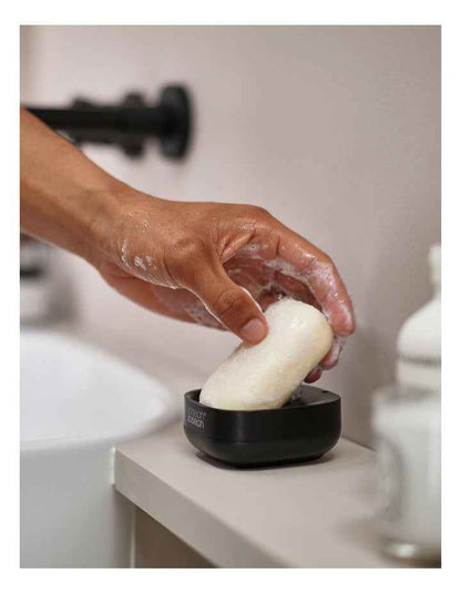 Slim Compact Soap Dish in Black