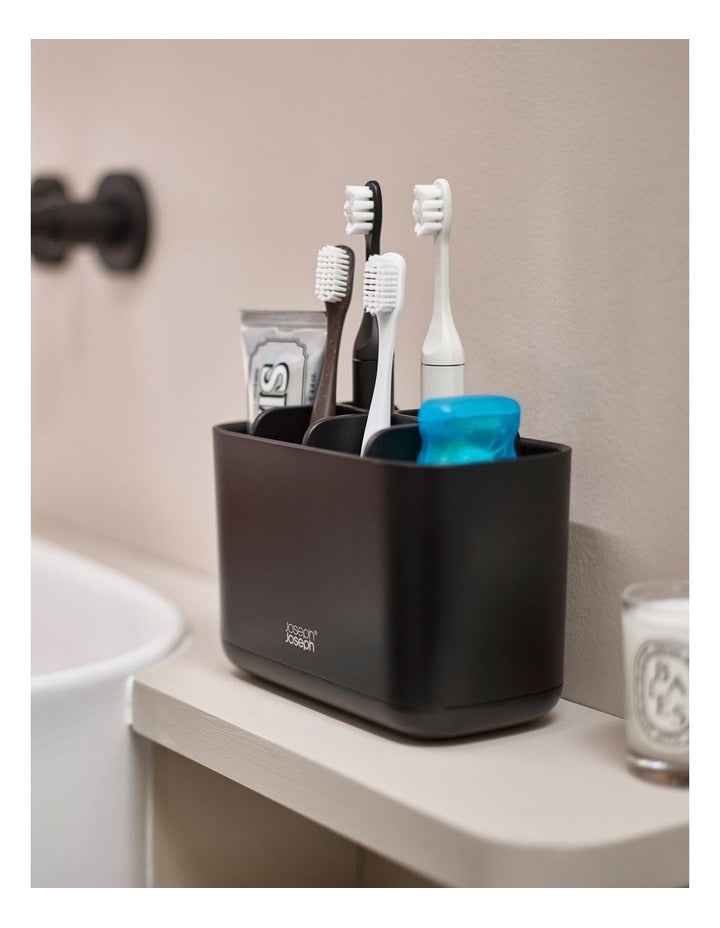 Easy Store Large Toothbrush Caddy in Black
