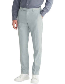 Slim Sharkskin Plain Suit Pant in Green