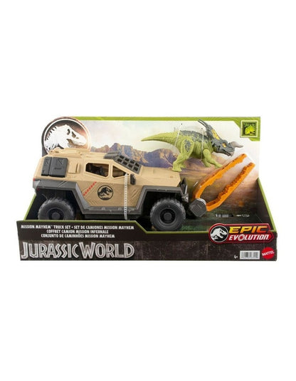 Mission Mayhem Truck and Dinosaur Action Figure Toy Set in Multi