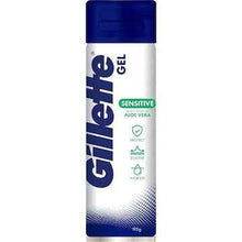 Gillette Shaving Gel For Sensitive Skin Soothing Aloe Vera 195g