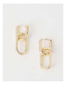 Double Chain Earring in Gold