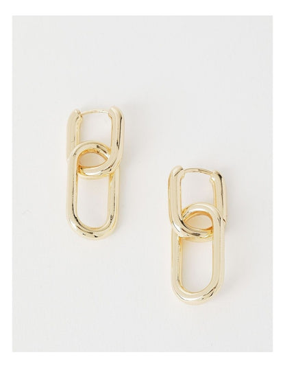 Double Chain Earring in Gold