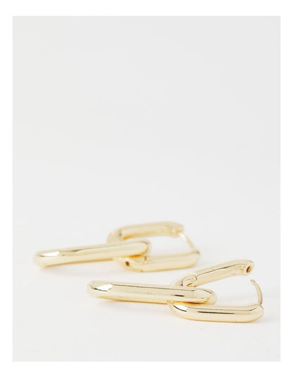 Double Chain Earring in Gold