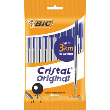 BIC Cristal Original Pen Blue 10 pack