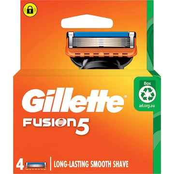 Gillette Fusion 5 Manual Mens Razor Blades 4 pack