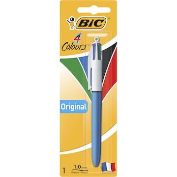 BIC 4 Colour Retractable Ball Pen Original each