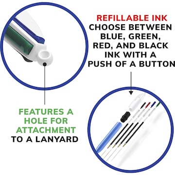 BIC 4 Colour Retractable Ball Pen Original each