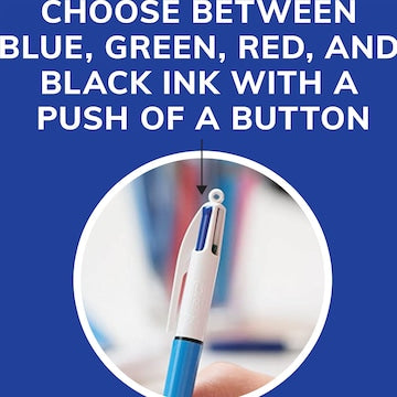 BIC 4 Colour Retractable Ball Pen Original each