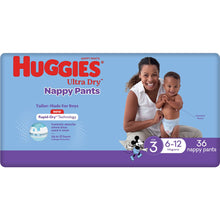 Huggies Ultra Dry Nappy Pants Boys Size 3 (6-12kg) 36 Pack
