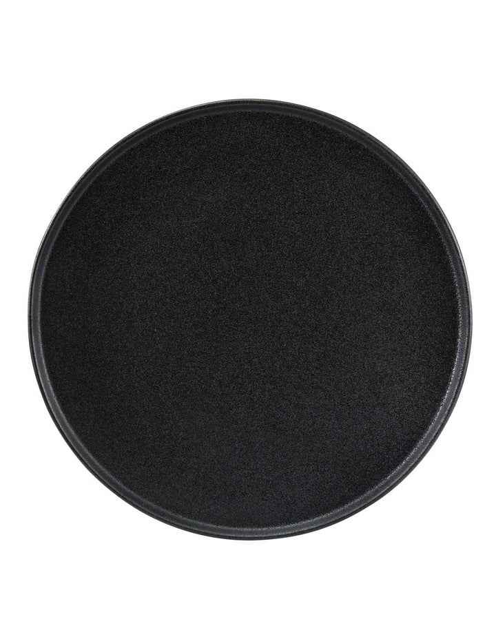 Caviar High Rim Plate 28cm in Black