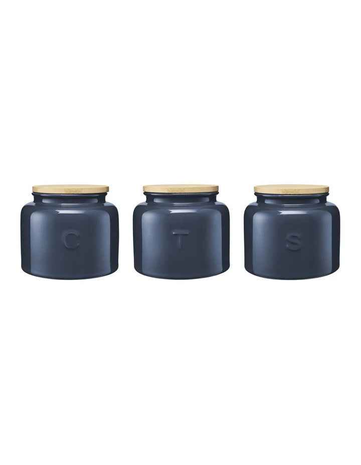 Indulgence Canister 600ml Set of 3 Gift Boxed in Slate Blue